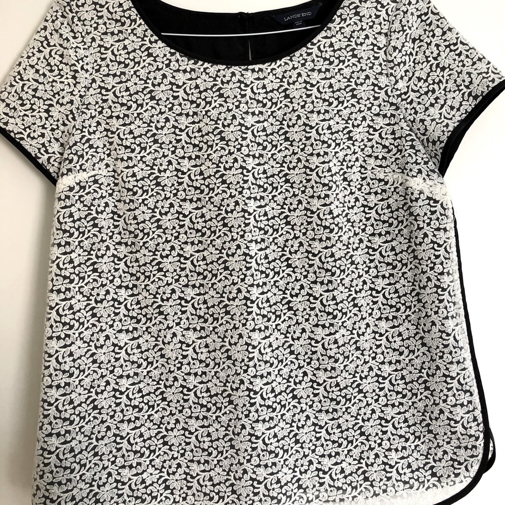 Lands’ End Womens Lace Blouse